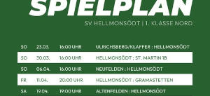 Spielplan Kampfmannschaft Frühjahr 2025